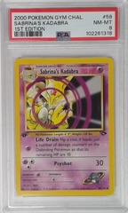 V1724: 2000: Sabrina's Kadabra: 58/132: 1ST Edition: Gym Challenge: PSA: 8: NM-MT: 102261318
